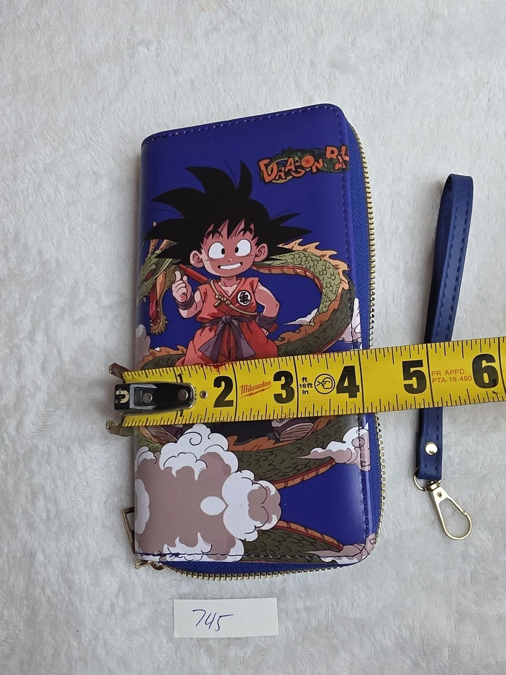 Dragon Ball Z  Zip Wallet Wristlet  - Blue